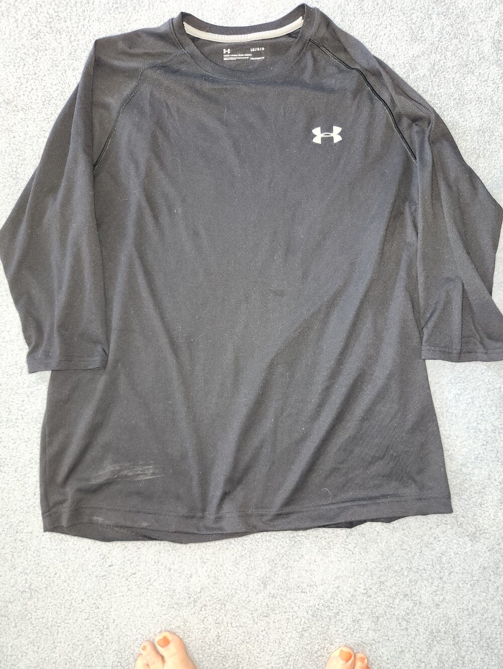 Under Armour Black Long-Sleeve Athletic Tee